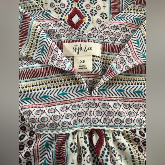 Style & Co. Multicolor Patterned Dress - Picture 3 of 3